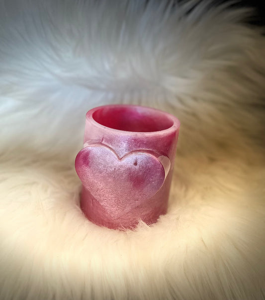 Heart Resin Vase